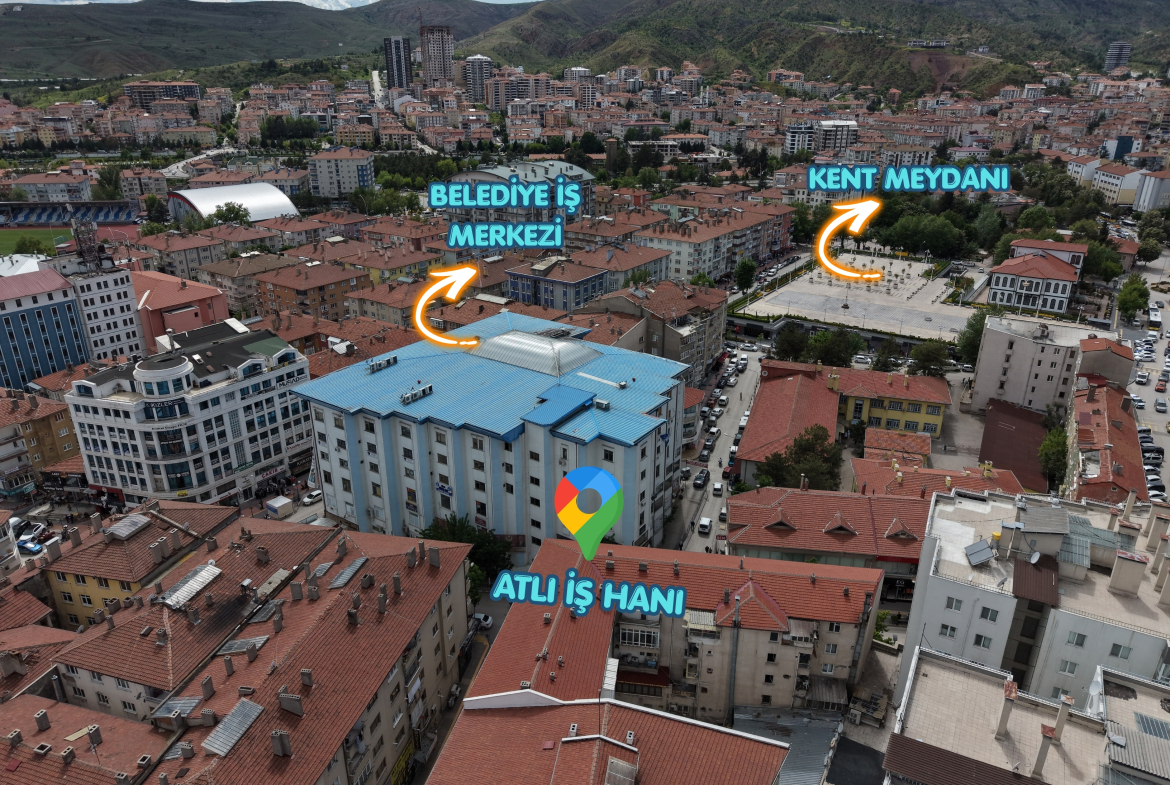 Buğday Pazarı Mahallesinde | Atlı İş Hanında Ticari Tapulu  | Satılık 1+1 Daire!