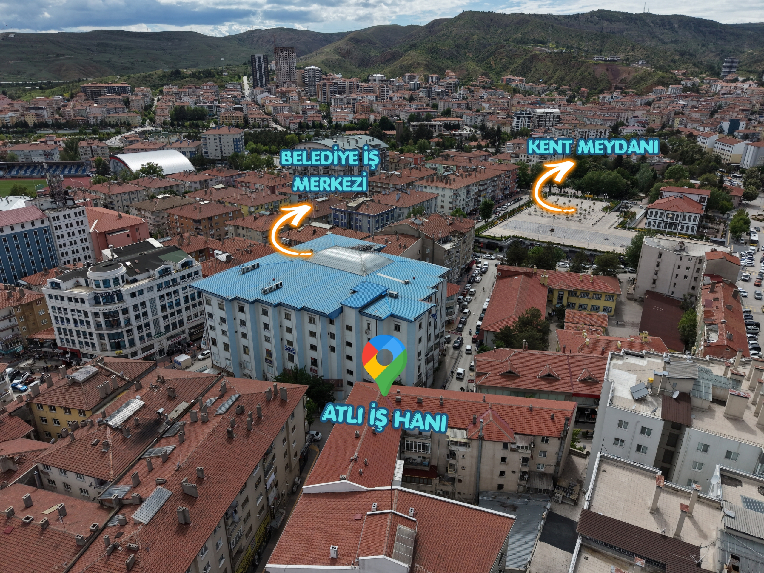 Buğday Pazarı Mahallesinde | Atlı İş Hanında Ticari Tapulu  | Satılık 1+1 Daire!