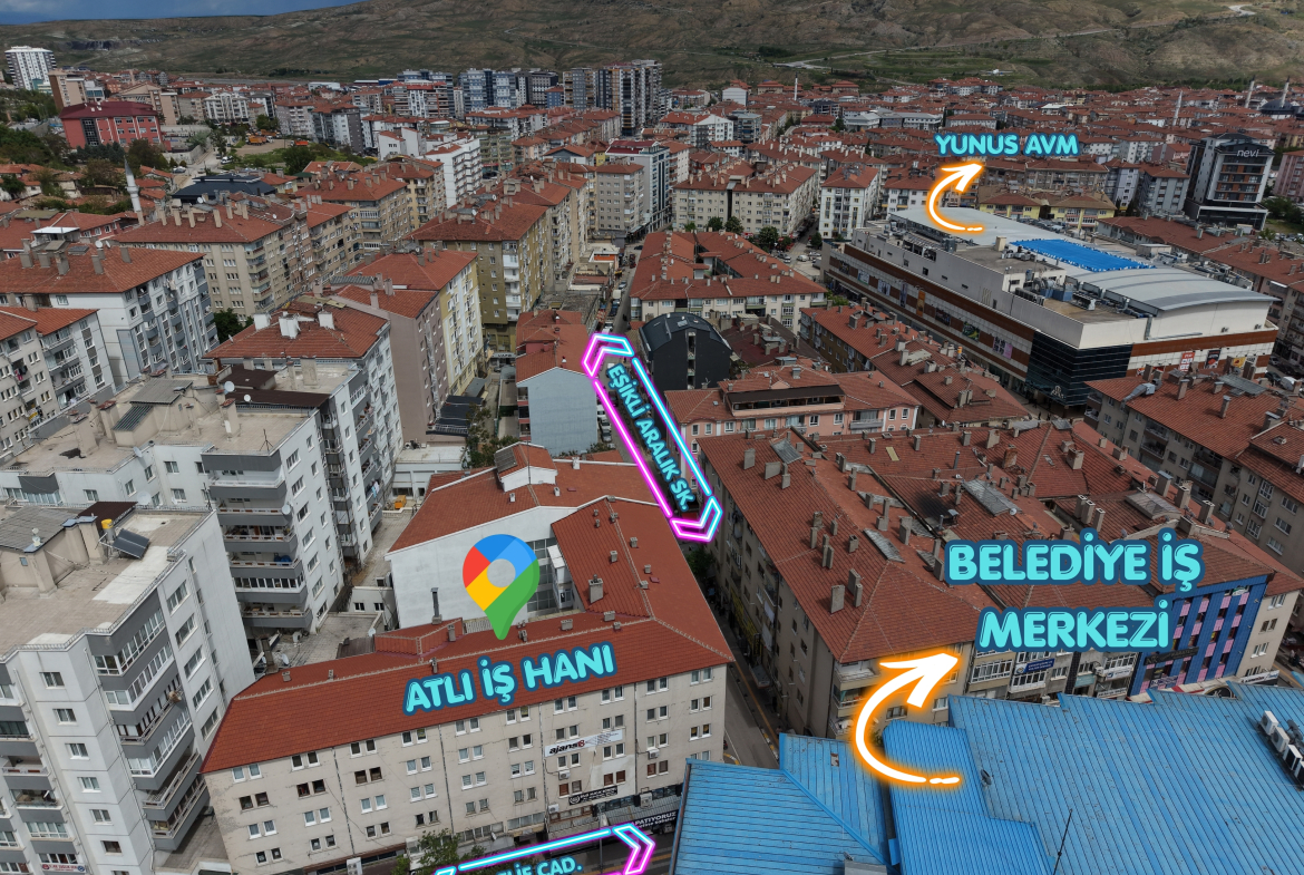 Buğday Pazarı Mahallesinde | Atlı İş Hanında Ticari Tapulu  | Satılık 1+1 Daire!